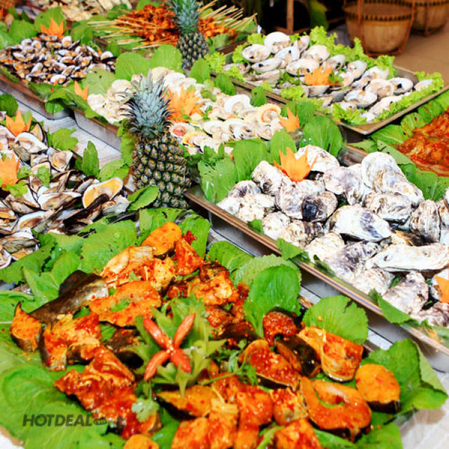 Buffet Tối Lẩu + Hải Sản + Ốc + Xiên Que + Nướng + Nước Uống...