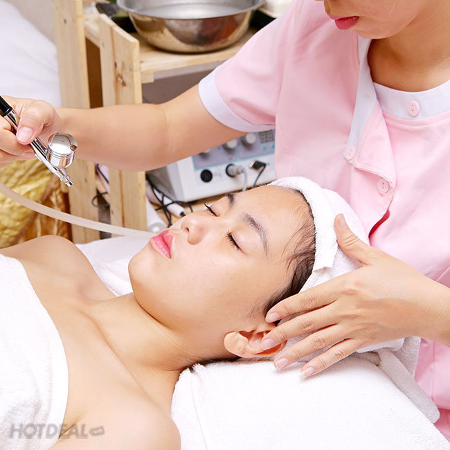 Massage Body Đá Nóng + Phun Oxy Zet, Chạy Tinh Chất Collagen + Đắp...