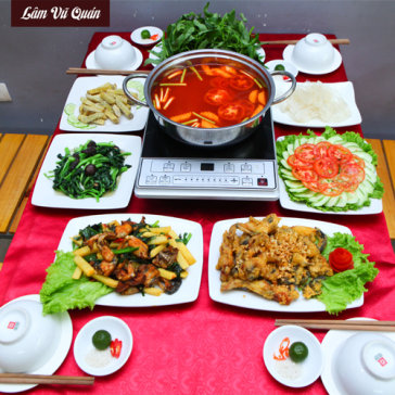 Set Lẩu Ếch Măng Cay Tại Lâm Vũ Quán