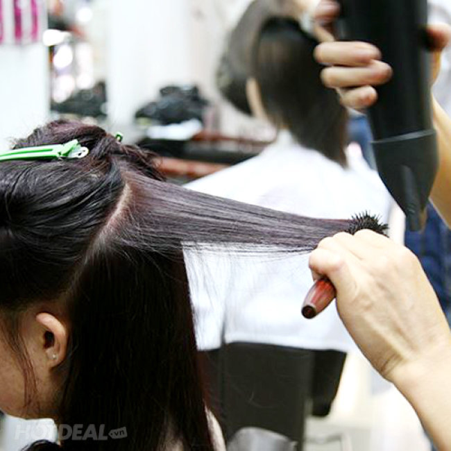 Cắt + Gội + Hấp + Sấy Tạo Kiểu Tại Eva Xinh Hair Salon