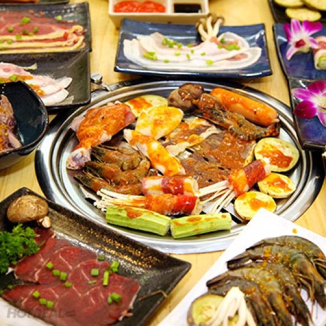 Buffet Trưa Lẩu Nhật Hàn, Hải Sản & Bò Mỹ Nướng- Sukiya Kore...