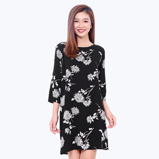 Đầm Suông Họa Tiêt Floral - Hàng Xuất Khẩu