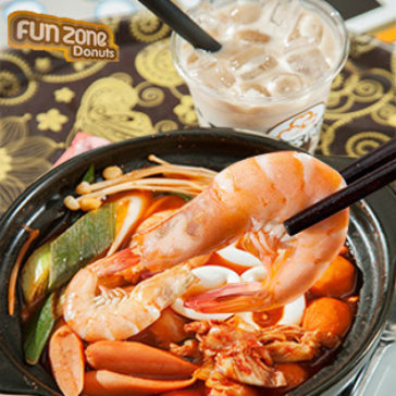 Combo Mì Cay Hải Sản + Trà Sữa Trân Châu Siêu Ngon Cho 01 Người - Funzone Donut