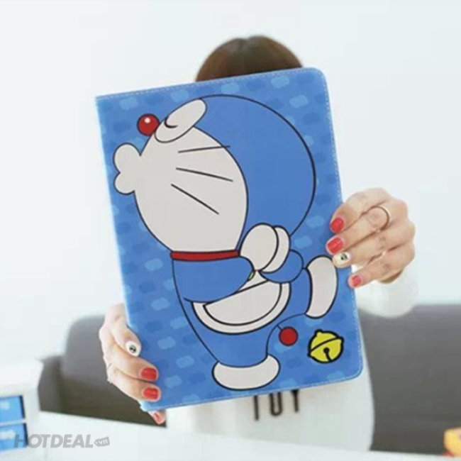 Bao Da Ipad 2/3/4 Hoạ Tiết Doraemon Khay Dẻo Cao Cấp