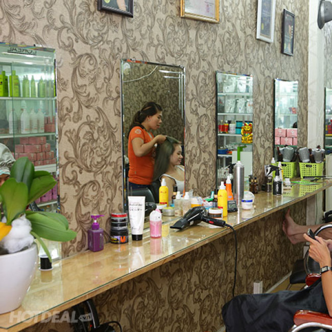 Trọn Gói Làm Tóc Cao Cấp Bằng L'Oreal - Tặng Hấp Dầu - Hair Salon...