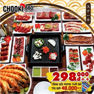 Hệ Thống Buffet Chooki BBQ & Hotpot - Tặng Pepsi Uống Không Giới...