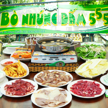 Set Bò Nhúng Dấm Cho 4-6 Người Tại Hệ Thống Bò Nhúng Dấm 555
