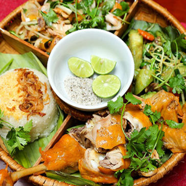 Set Gà Ta Lên Mâm Nguyên Con 4 Món Cho 4 Người - Nhà Hàng Tân Hoa Cau