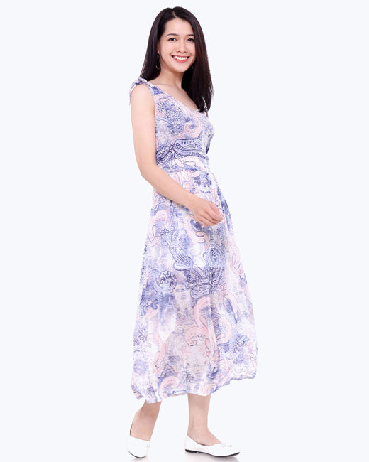 Đầm Maxi Họa Tiết-TH Glorious