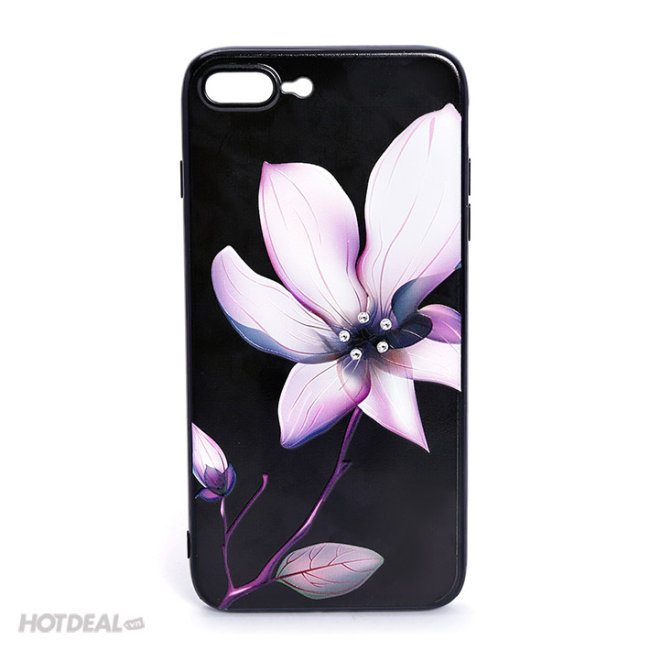 Ốp Dẻo In Hoa Nổi Sang Trọng Đẳng Cấp Cho IPhone 