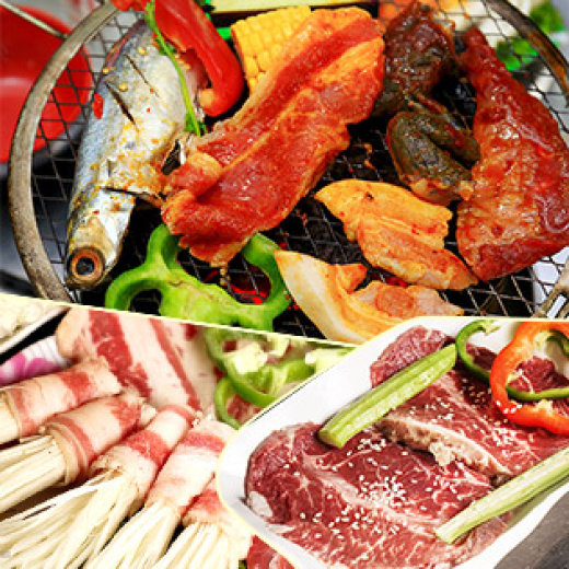 Yoyo BBQ Set 8 Món Bò Mỹ/ Úc + Hải Sản Nướng Tại Bàn Cho 46 Người