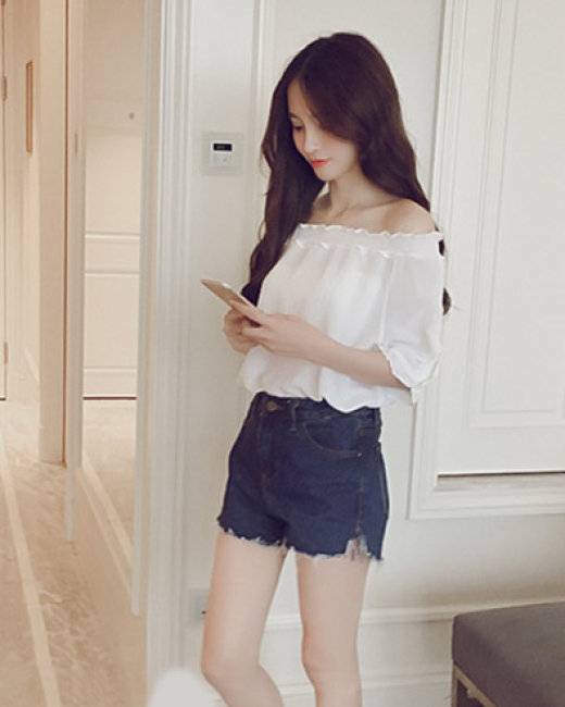 Đầm jeans xoè rớt vai đẹp http://LienFashion.vn HÀNG NHẬP TẠI XƯỞNG-GI –  lien fashion