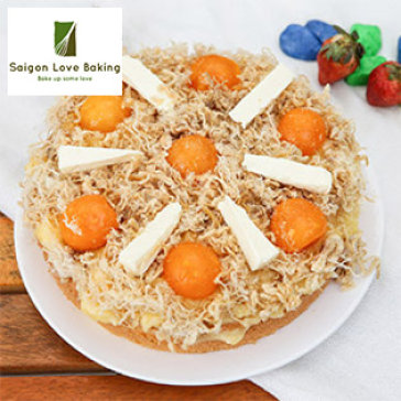 Bánh Bông Lan Trứng Muối Chà Bông Phô Mai 20x10cm Tại Saigon Love...