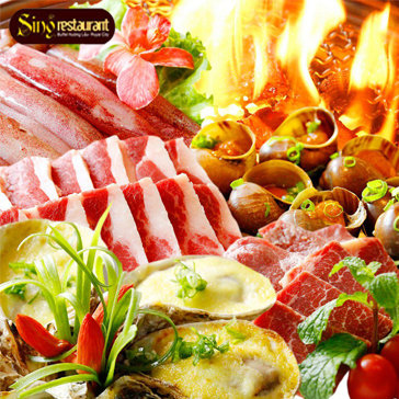Tiệc Buffet Nướng Lẩu Trên 118 Món Tại Nhà Hàng Sing Vincom Long...