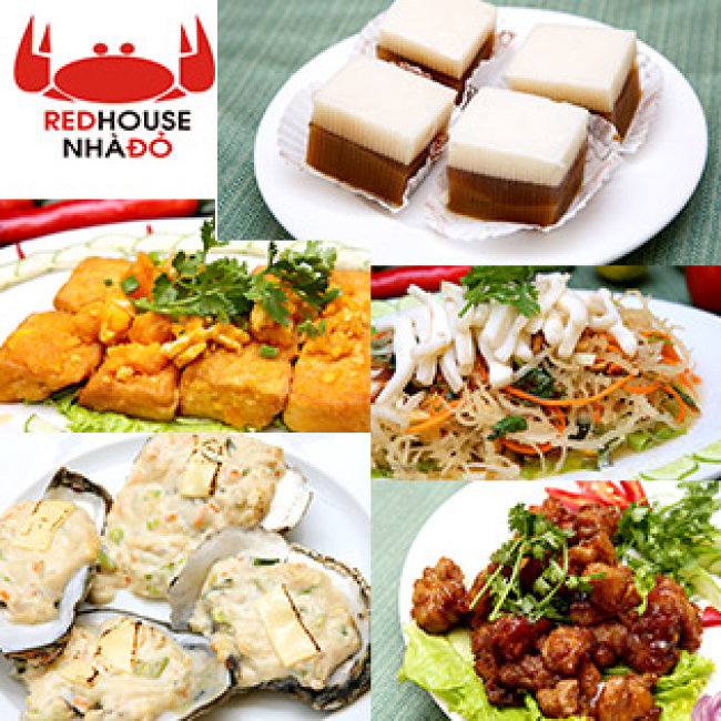 Nhà Hàng Red House - Set 5 Món Ăn Tự Chọn No Căng Bụng Cho 4 Người