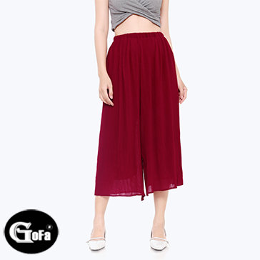 Quần Culottes Dập Ly Hot Trend