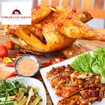 Chicken Go Saigon - Gà Ta 1,2kg Nướng Muối Ớt Sốt Mayonaise