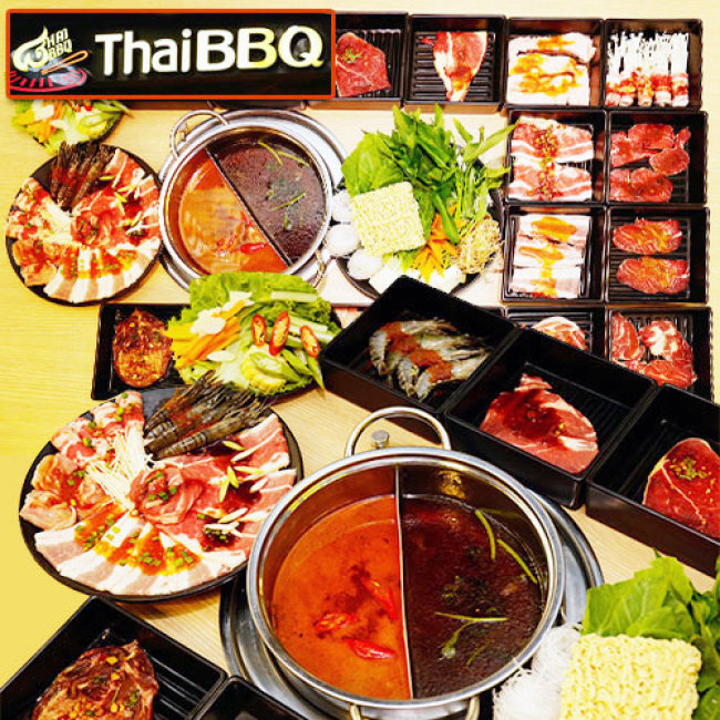 Buffet Thái BBQ Trưa/ Tối Lẩu, Nướng, Bò Mỹ & Sushi Tại Vincom...
