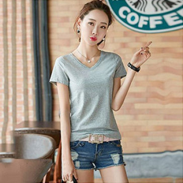 Combo 2 Áo Thun Lạnh Cổ Tim Fashion