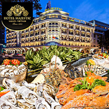 Buffet Quốc Tế Hải Sản Tôm Hùm Tại Khách Sạn 5* Majestic Sài...