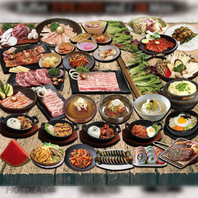 Buffet Nướng Chuẩn Hàn Quốc Yukssam BBQ - Áp Dụng Buổi Trưa