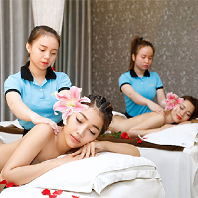 (90’) Massage Foot + Massage Body Đá Nóng + Steambath/ Sauna + Ngâm Chân...