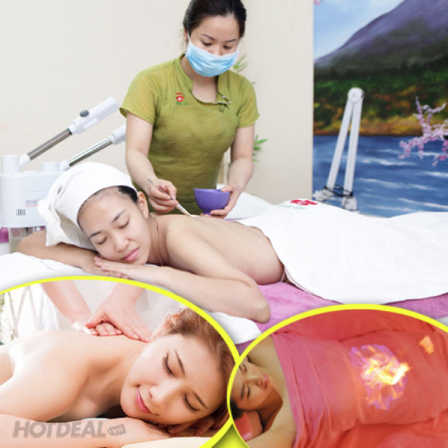 Massage Body Thư Giãn + Hỏa Long Cứu Điều Trị Tại Hana Spa