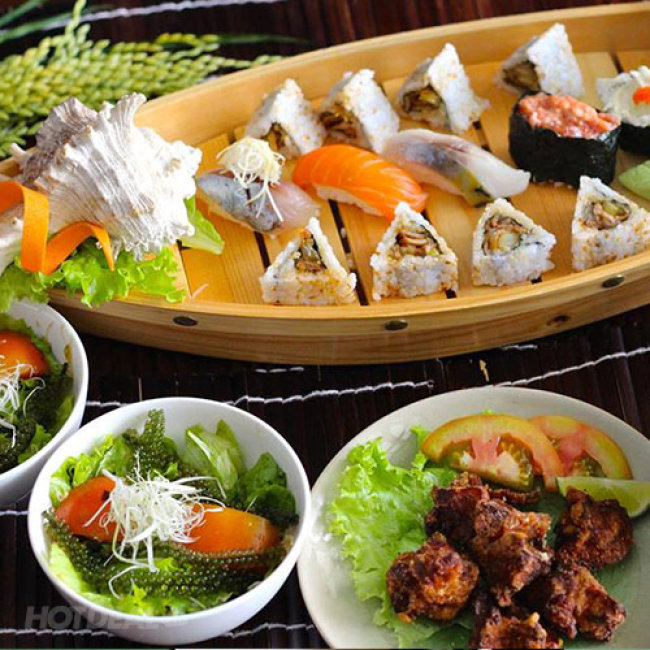 Buffet Trưa Sushi Dining AOI Nhật Bản Trên 100 Món Sushi, Sashimi và Bò...
