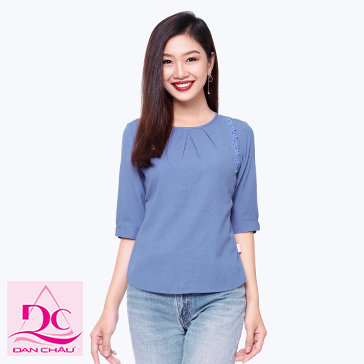 Áo Kiểu Phối Ren 1995-TH Đan Châu