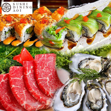 Buffet Trưa Sushi Dining AOI Nhật Bản Trên 100 Món Sushi, Sashimi Và Bò...