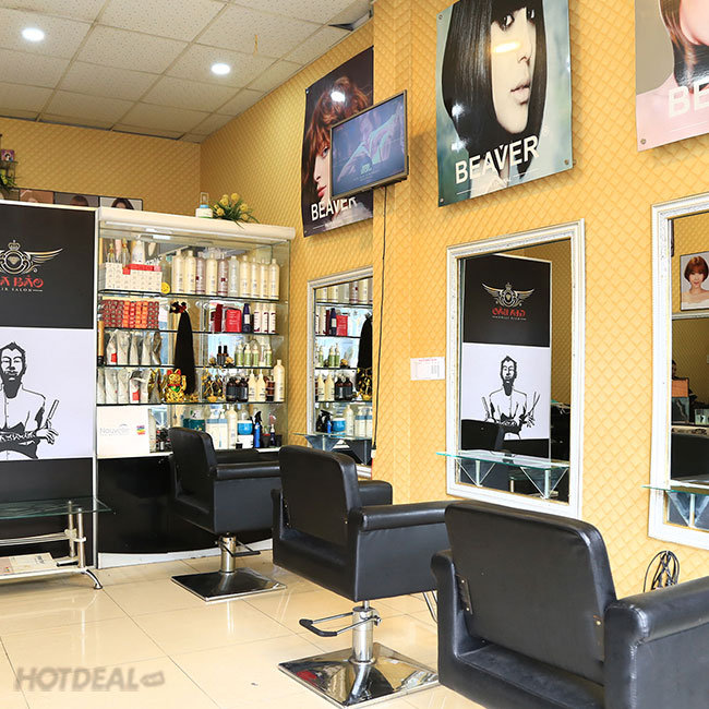 Hair Salon Gia Bảo - Trọn Gói Làm Tóc Cao Cấp - Tặng Hấp Dầu + BH...