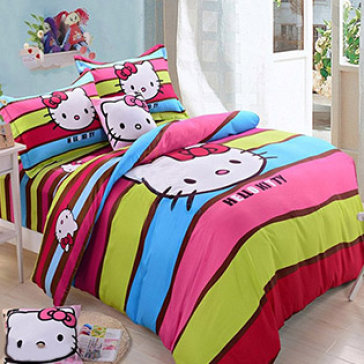 Bộ Drap Cotton Nhung 1M6 Kèm Mền Vikona Họa Tiết Hoạt Hình Bộ 2