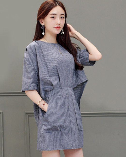 Đầm Sọc Street Style Korea
