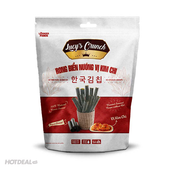 Combo 10 Gói Snack Rong Biển Hàn Quốc (5 Vị) Lucy's Crunch