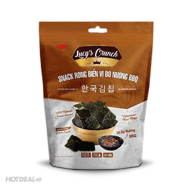 Combo 10 Gói Snack Rong Biển Hàn Quốc (5 Vị) Lucy's Crunch