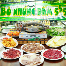 Set Bò Nhúng Dấm Cho 4-6 Người Tại Hệ Thống Bò Nhúng Dấm 555