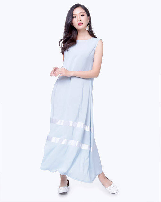 Đầm Maxi Phối Viền Style Korea