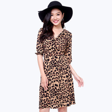 Đầm Phối Nút Họa Tiết- Thương Hiệu Hiệp Vĩnh Phát