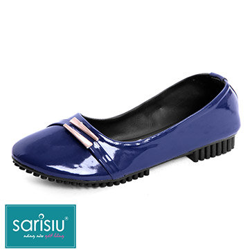 Giày Búp Bê Nẹp Kim Loại Sarisiu 822
