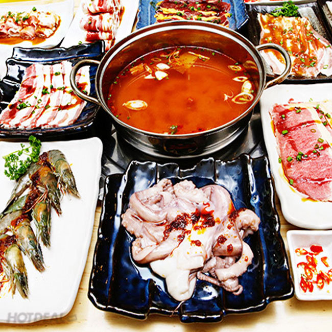 Buffet Trưa/Tối Lẩu Nhật Hàn, Hải Sản & Bò Mỹ Nướng - Sukiya...
