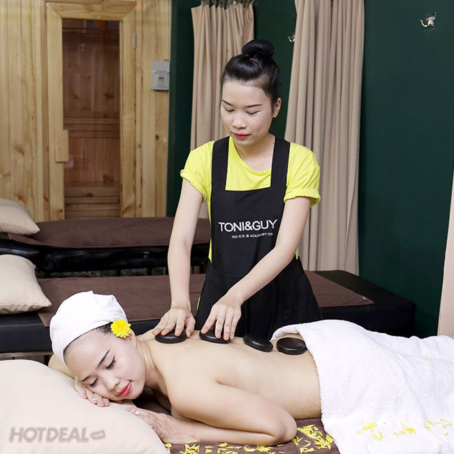 Massage Body Đá Nóng/ Tinh Dầu + Xông Hơi + Ấn Huyệt + Ngâm Chân