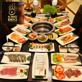 Buffet Nướng Lẩu King BBQ - Vua Nướng Hàn Quốc - Free Coca - Menu 279K
