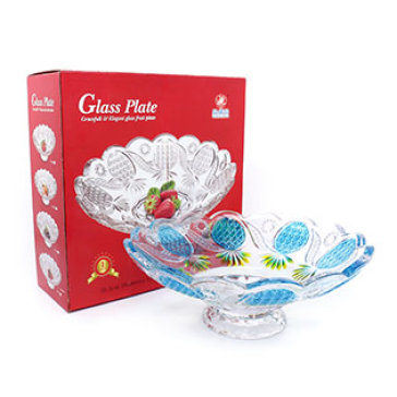 Dĩa Trái Cây Glass Plate Cỡ Lớn (30.5cm) - Dày, Đẹp, Sang Trọng