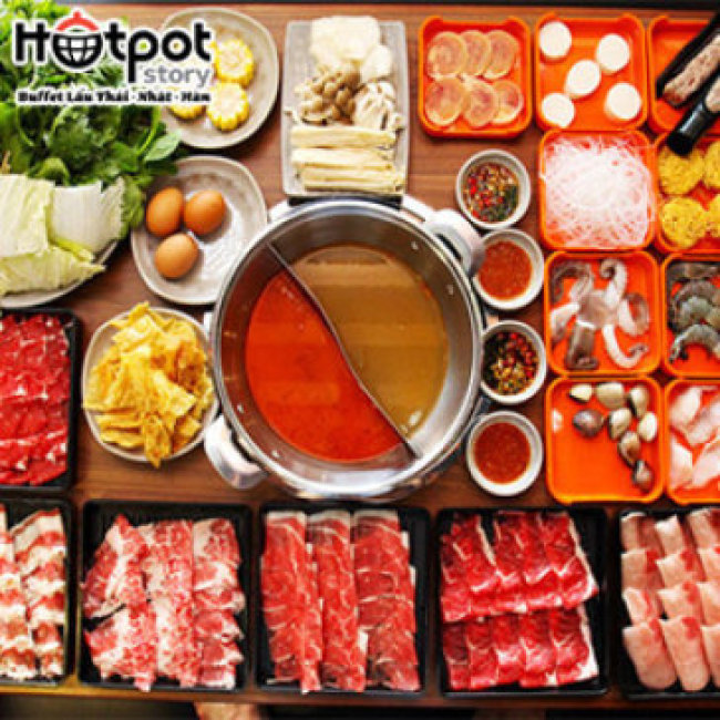 Hotpot Story Phan Văn Trị- Bufet Tinh Hoa Lẩu Hải Sản Hơn 100 Món - Không Phụ Thu Cuối Tuần