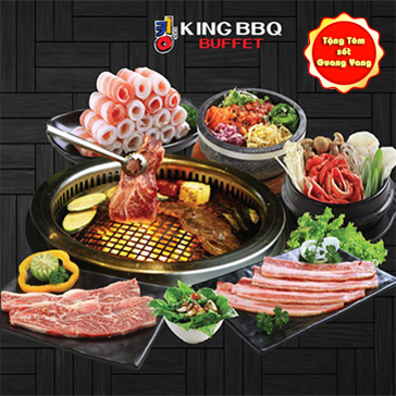 KING BBQ MENU 329K, BUFFET NƯỚNG LẨU ĐẲNG CẤP - VUA NƯỚNG HÀN QUỐC