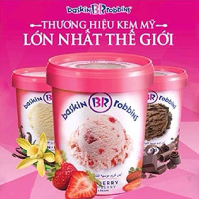 Baskin Robbins - Combo 2 Hộp Kem Prepack 120ml Nổi Tiếng Thế Giới
