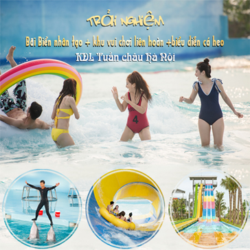 Trải Nghiệm Bãi Biển Nhân Tạo + Khu Vui Chơi Liên Hoàn + Biểu Diễn Cá Heo Tại Baara Land Hà Nội