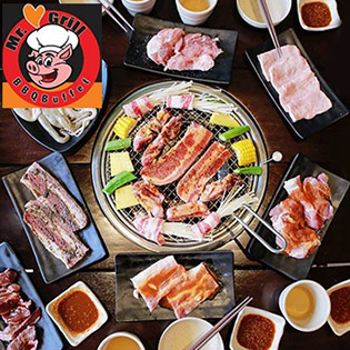 Buffet Mr Grill BBQ - Tối/ Trưa Gần 40 Món BBQ Bò Mỹ, Lẩu, Hải Sản & Sushi