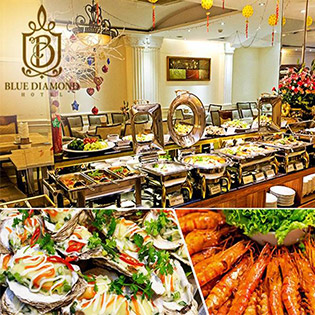 Áp Dụng Giáng Sinh, Tết - Buffet Trưa Trên 40 Món Hấp Dẫn Tại Khách Sạn Blue Diamond 3*