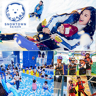 Khu Tuyết Snow Town Sài Gòn – Vé Trọn Gói Vui Chơi Trượt Tuyết + Selfie Tại Khu Vui Chơi Hot Nhất Sài Gòn
